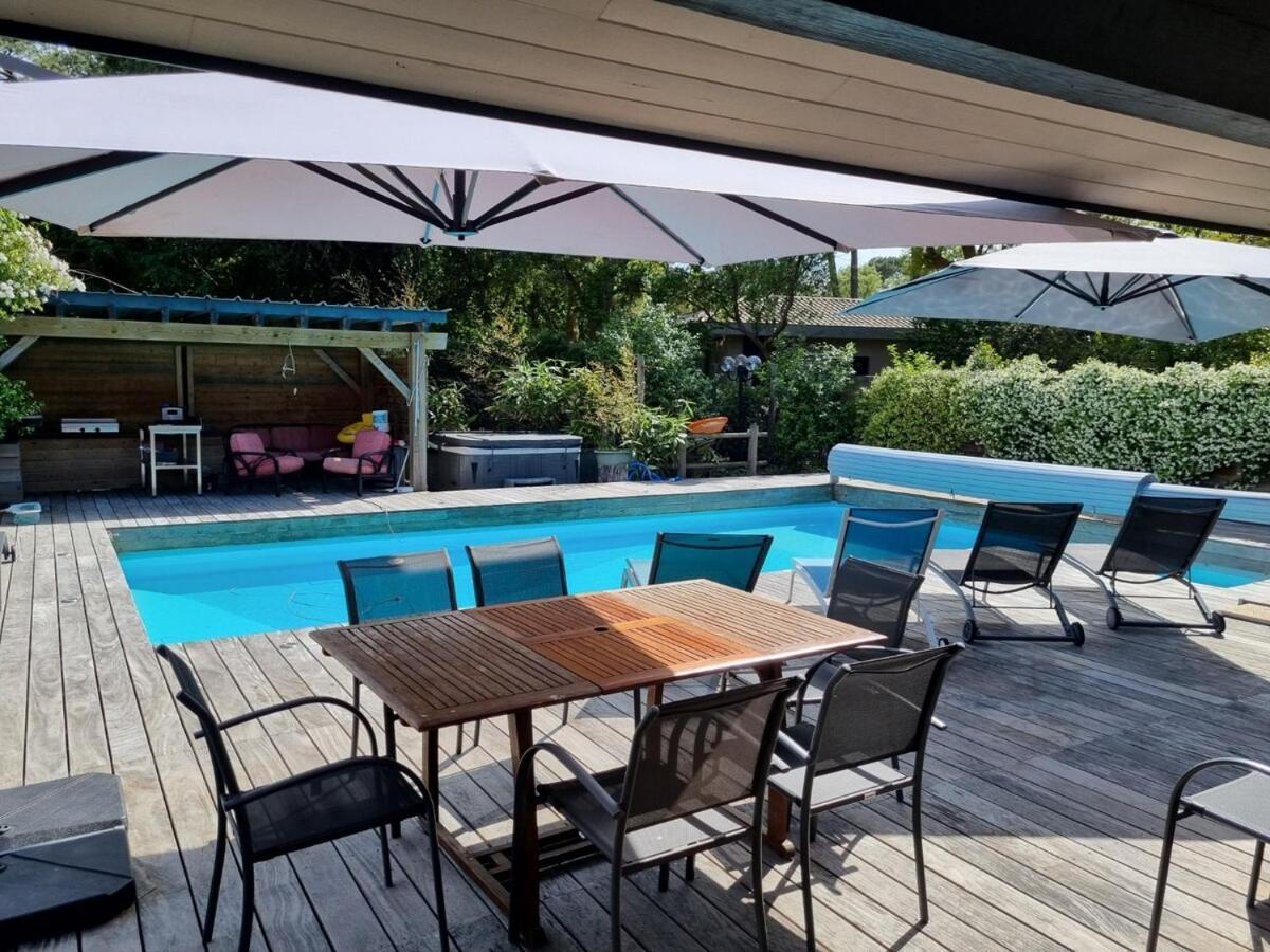 Willa House With Heated Pool And Jacuzzi Soorts-Hossegor Zewnętrze zdjęcie